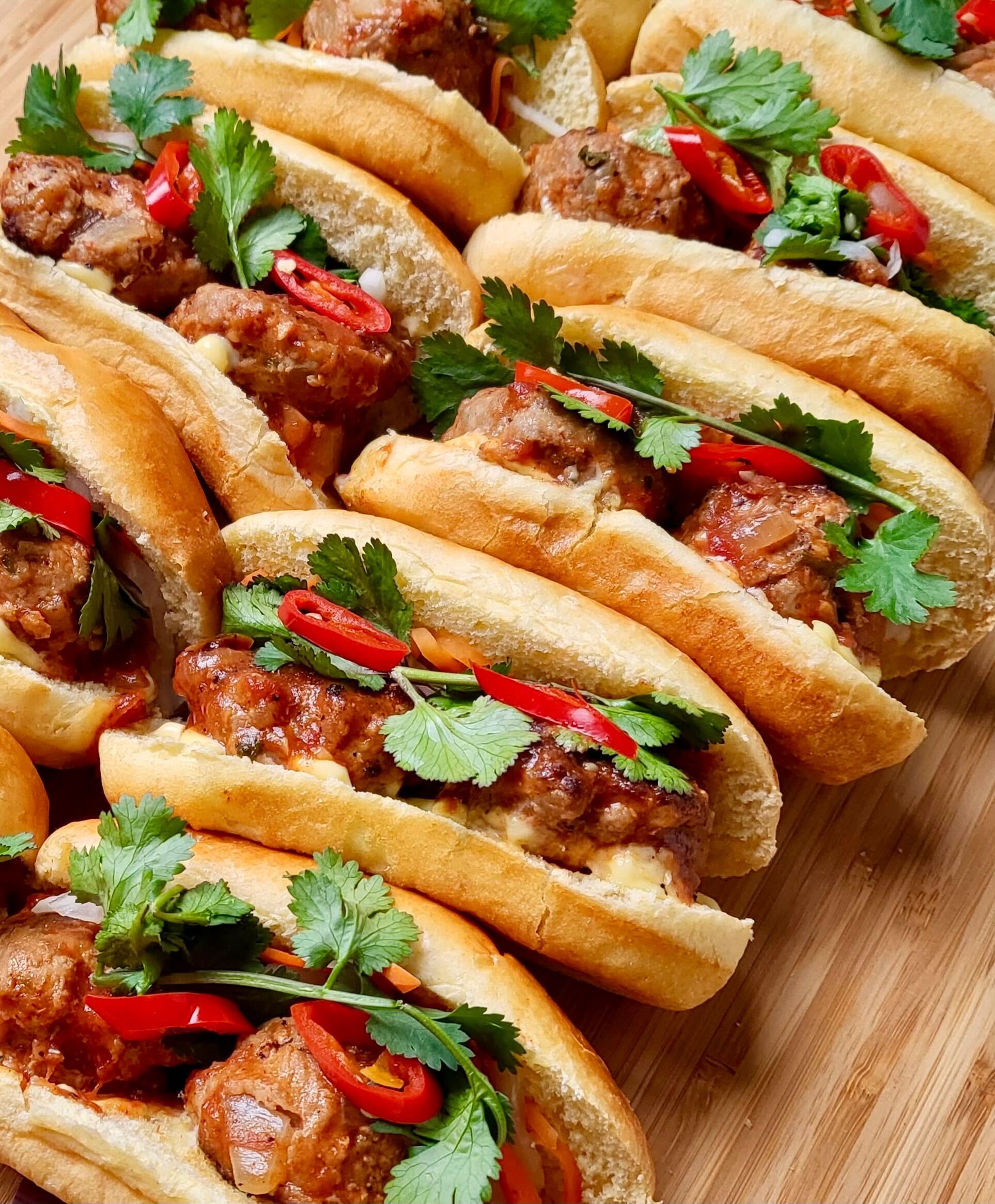 Vietnamese Mini Meatball Subs